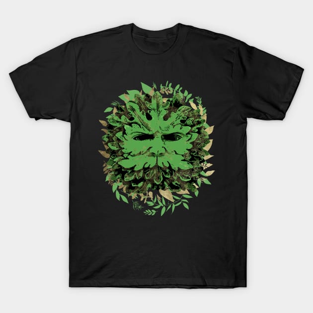 The Green Man T-Shirt by Nartissima